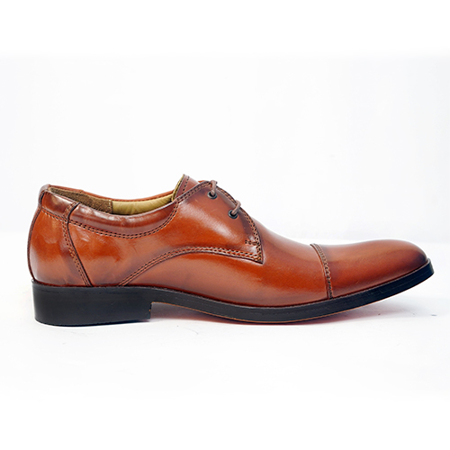 Cap toe Derby leather Brown Vico - Image 2