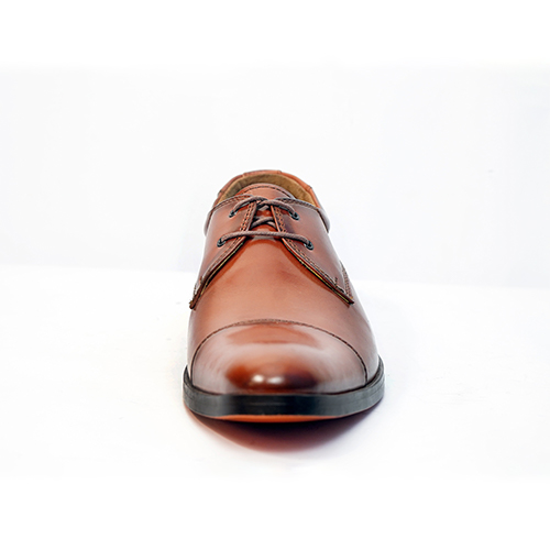Cap toe Derby leather Brown Vico - Image 3