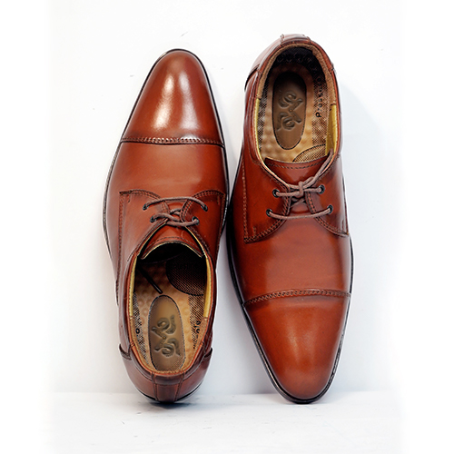 Cap toe Derby leather Brown Vico