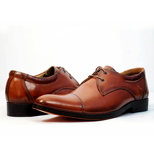 Cap toe Derby leather Brown Vico - Image 7