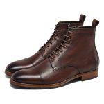 Casual Chukka Boots Leather Dark Brown